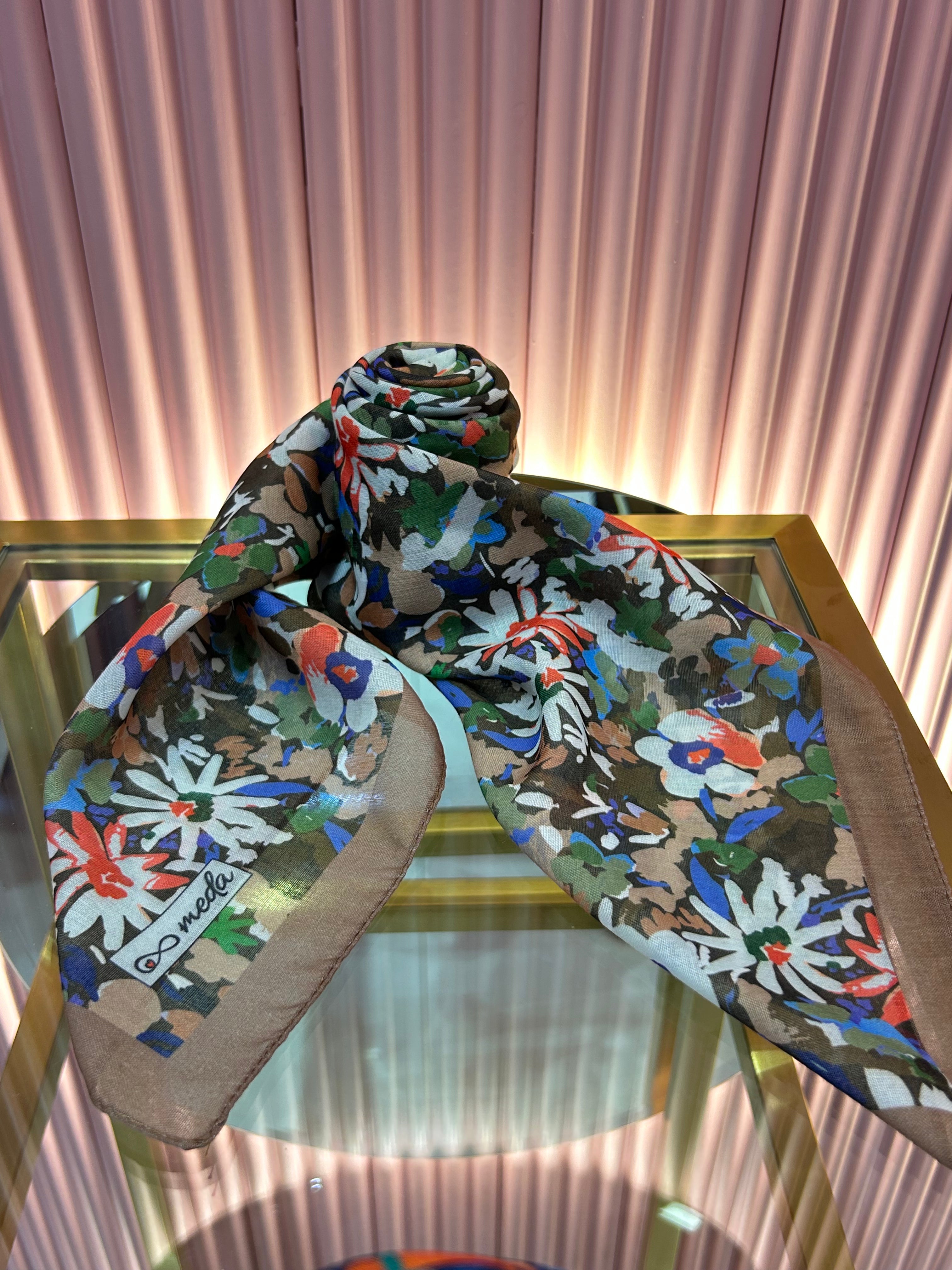 Renkli Çiçek Desen Eşarp | Bouqet