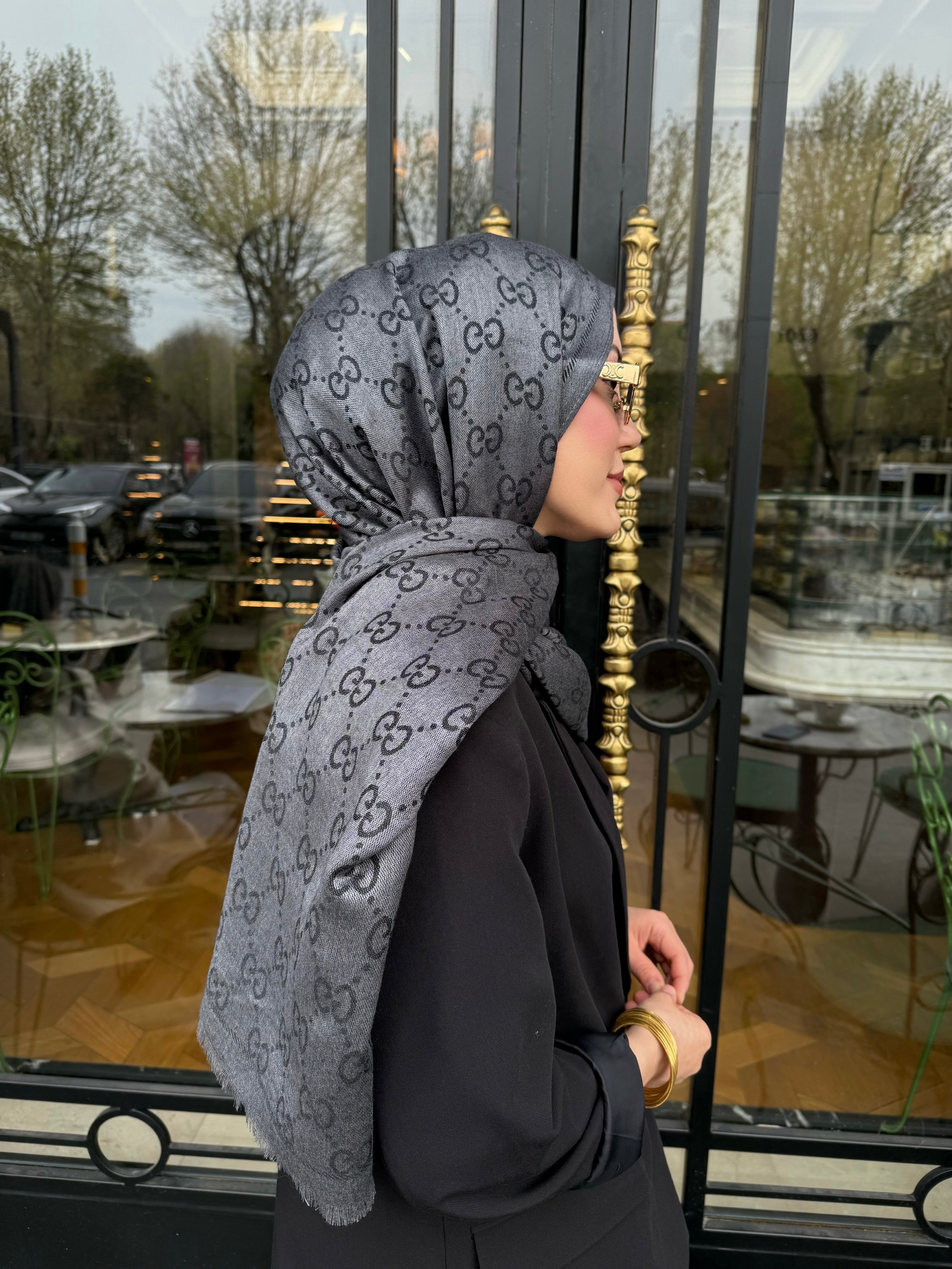 G Grey Cashmere Silk