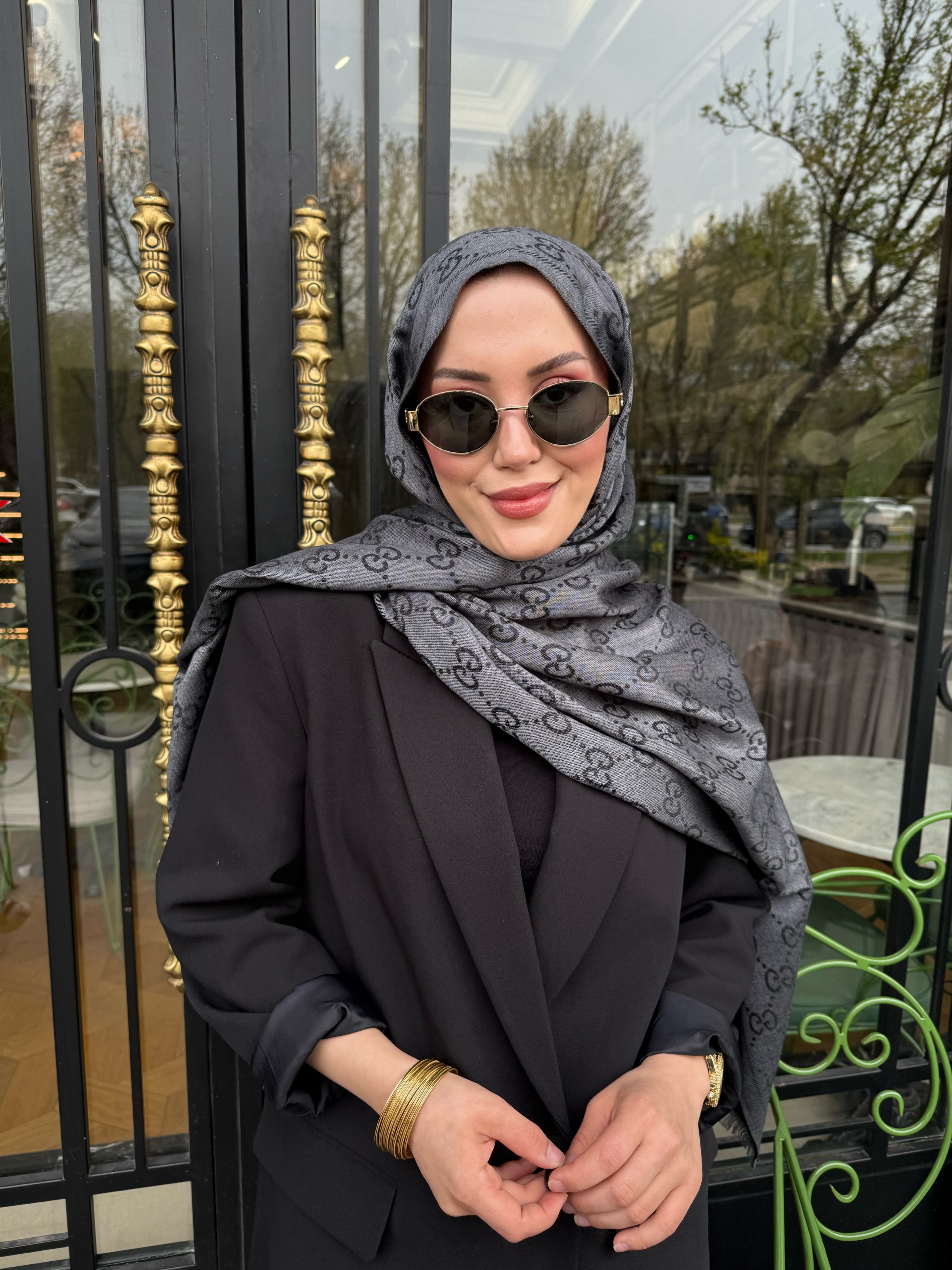 G Grey Cashmere Silk