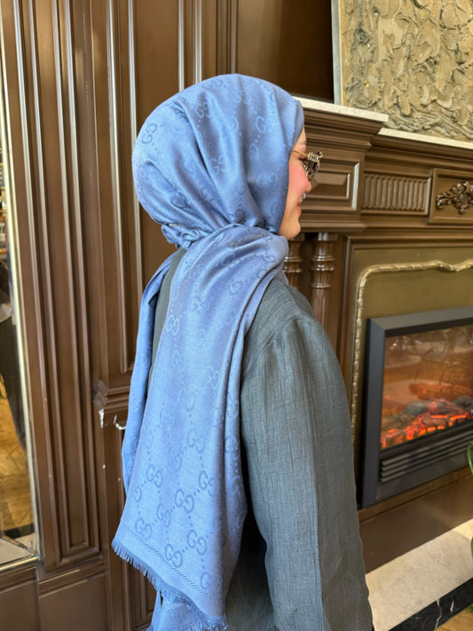 G Indigo Cashmere Silk