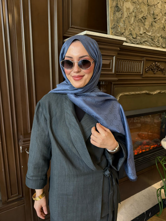 G Indigo Cashmere Silk