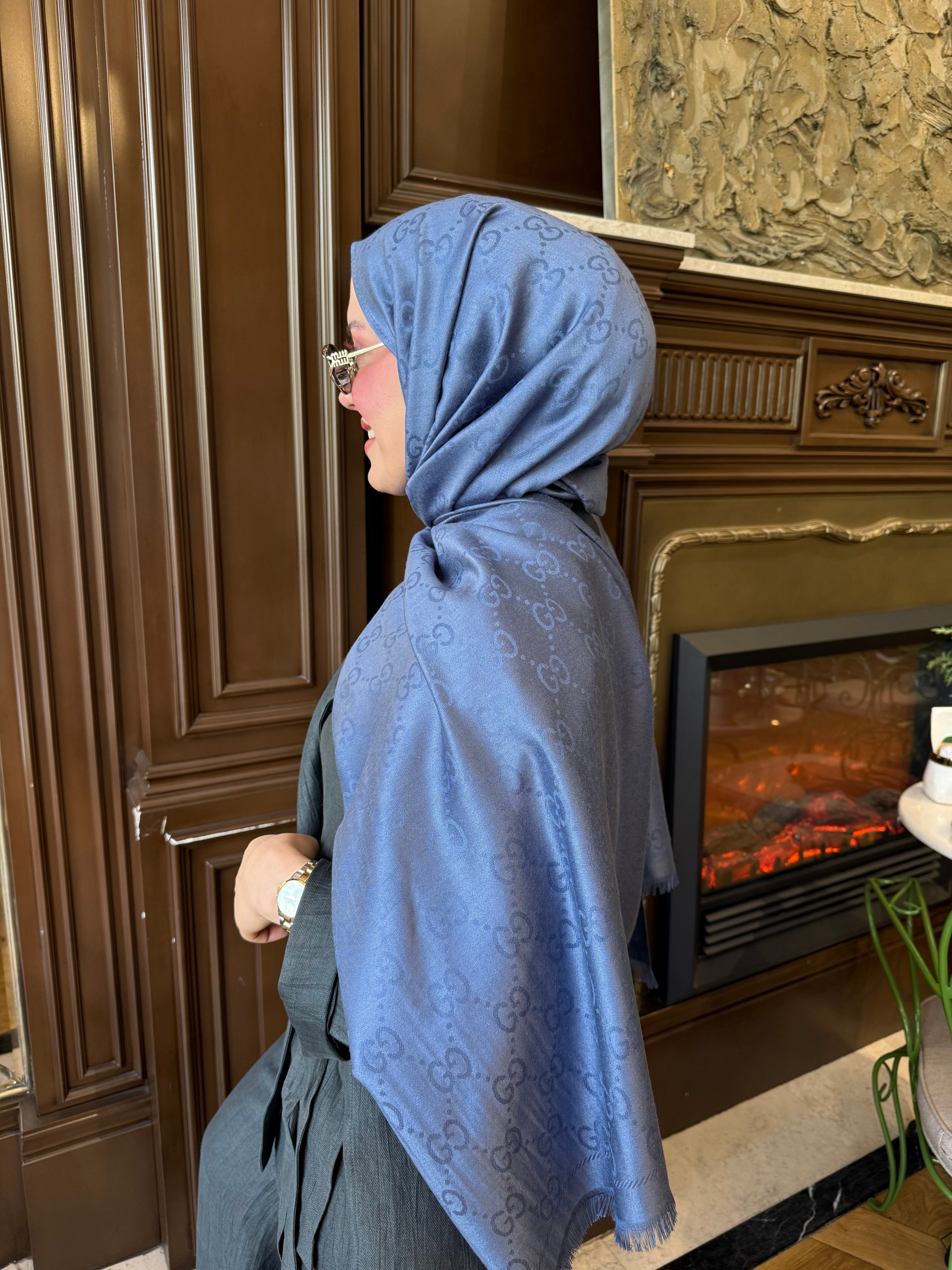 G Indigo Cashmere Silk